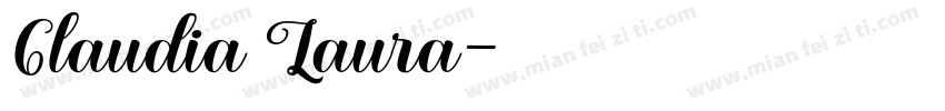 Claudia Laura字体转换